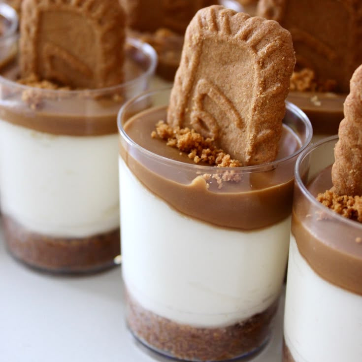 Cookie Butter Cheesecake Shooters